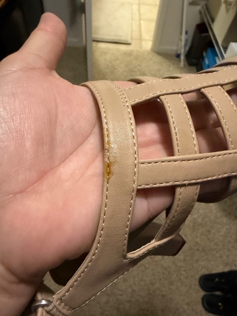 Beige Naturalizer Baylor Sandals, 9M - Picture 4 of 5